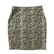 NWT J.Crew No 2 Pencil in Ocelot Leopard Print Bi-Stretch Cotton Skirt 10P - £27.17 GBP