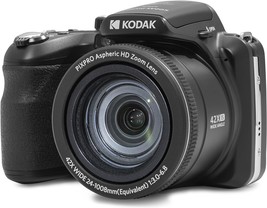 Li-Ion Battery-Powered, 20Mp Kodak Pixpro Az425-Bk Digital Camera With 42X - £192.61 GBP