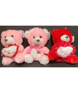 Teddy Bear Heart Love Mom Many Styles &amp; Colors 8&quot; Super Soft Plush  - £6.19 GBP