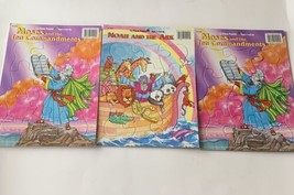 Playmore Inc. Moses And Noah And The Ark 12 Piece Puzzles Ages 3+ Lot of 3 - £9.71 GBP
