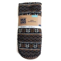 MUK LUKS Mens Slipper Socks Size L/XL Shoe Size 11/13 Brown  Warm Comfor... - $20.12