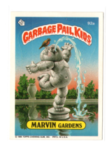 1986 Topps Garbage Pail Kids GPK Series 3 Marvin Gardens #92a Sticker Ca... - £1.52 GBP