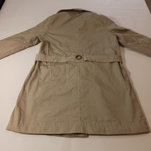 Via Spiga 70103P Women's Cotton Tan/Khaki Jacket Coat With Belt Size 6 image 2
