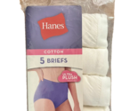 Hanes White Ultra Plush Tagless Briefs 4 Pack, Women&#39;s Size 12, New - $7.59