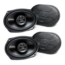 Hifonics Zeus 800 Watt 6 x 9 Inch 3 Way Car Audio Coaxial Speakers, 2 Pairs - £77.96 GBP