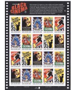 VINTAGE BLACK CINEMA S/SHEET - 20USPS MINT .42 Stamps  2007 - $27.22 CAD