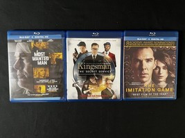 3 Blu-ray Thriller Spy Lot! A Most Wanted Man - Kingsman - The Imitation Game - £11.99 GBP