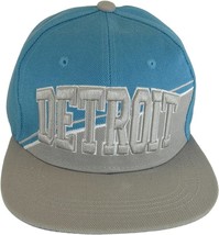 Detroit City Name Diagonal Split Color Font Snapback Baseball Cap (Teal/... - $19.95