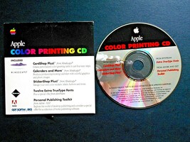 Apple Color Printing CD by GDT Softworks #602-2198-A - £9.28 GBP