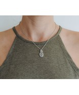 Silver pineapple pendant, stainless steel chain necklace for her - $28.72 CAD
