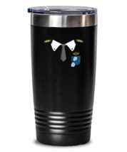 20 oz Tumbler Stainless Steel Insulated Funny Airplane Airline Pilot Costume  - £23.45 GBP