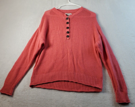 American Eagle Outfitters Sweater Womens Medium Coral Cotton Round Neck ... - $18.39