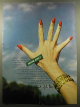 1959 Charles of the Ritz Fresh Paint Nail Lacquer Advertisement - £14.54 GBP