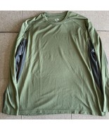 CHAMPION Men&#39;s XL Athletic Running Shirt Long Sleeve Green - $9.95