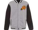 NBA  Phoenix Suns  Reversible Full Snap Fleece Jacket JHD 2 Front Logos  - £95.91 GBP