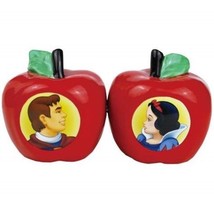 Snow White and Prince Charming Apples Ceramic Salt and Pepper Shakers NE... - $24.18