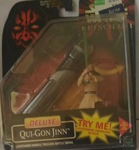 Star Wars: Qui-Gon Jinn Lightsaber Handle Triggers Battle Swing - $571.18 MXN