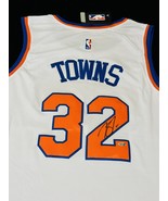 Karl Anthony Towns Signed New York Knicks Basketball Jersey COA - $2,774.21 MXN