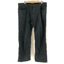 Prana Mens Bronson Pants Organic Cotton Blend Straight Leg Black Size 42x34 - $18.77