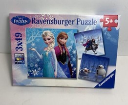 Disney Frozen Winter Adventures Jigsaw Puzzle 3x49 Ravensburger Sealed - £7.45 GBP