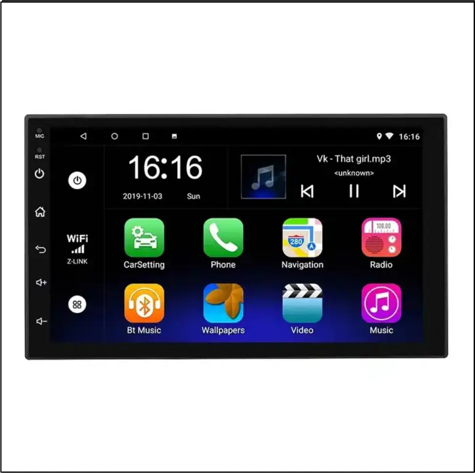 Omnitek 2 Din Android 7 9 10 Inch Car Multimedia Video Player Universal Stereo - £104.05 GBP+