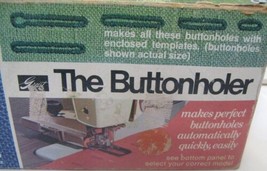 VTG Greist Automatic Buttonholer Stitch Attachment 7 Template Straight K... - $12.36