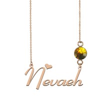 Lucy Name Necklace, Pink Name Necklace, Nevaeh Name Necklace Best Christmas Gift - £14.14 GBP