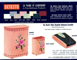 1950 Trifold Pamphlet For Detecto Scales and Bathroom Ensemble - $17.82