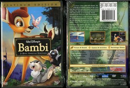 Bambi 2 Disc Platinum Special Edition Dvd Disney Video New Sealed - £7.82 GBP