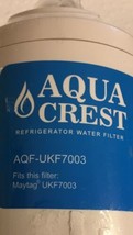 One (1) ~ AQUA CREST ~ AQF-UKF7003 ~ Refrigerator Water Filter ~ Sealed - £15.30 GBP