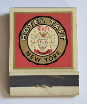HOTEL TAFT NEW YORK RENDEZVOUS VILLAGE ROOM USA MATCHBOOK VINTAGE ADVERT... - $26.04 CAD