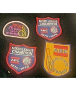 Vintage wibc abc Bowling Patches Lot of 4  - £18.52 GBP