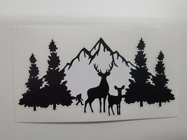 Bigfoot Sasquatch Bigfoot Crossing Nature deer sticker 4&quot; long Logo Viny... - $2.96