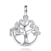 18mm Urn Cremation Tree of Life Cage Locket Ash Pendant Holder Keepsake Capsule  - £27.41 GBP