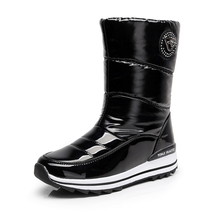 winter Women&#39;s warm snow boots flat waterproof waterproof thick winter shoes  sl - £42.29 GBP
