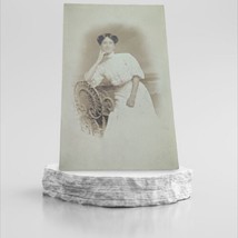 Vintage RPPC Postcard Beautiful Young Woman Beside Chair White Dress 191... - £3.93 GBP