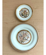 Vintage The Art of Chokin 24KT Gold Trim 6.5” Plate And 4” Plate Made In... - £19.35 GBP