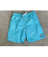 NWOT BROOKLYN CLOTH Men&#39;s SMALL Mesh Lined Blue Turquoise Swim Surf Trunk - £17.29 GBP