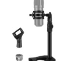 Desktop Microphone Stand, Mic Stand Desk Table With Weighted Base Shock ... - $29.99