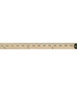 Westcott Wooden Yardstick with Hang Hole and Brass Ends, Clear Lacquer F... - £18.95 GBP