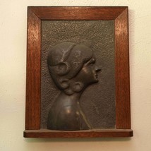 c1900 Michigan State University Morill Hall Wall Plaque Lead/Pewter Relief Bust - £5,021.43 GBP
