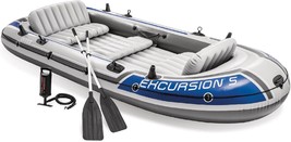 Intex Excursion Inflatable Boat Series: Includes Deluxe 54In Boat Oars And - $225.46