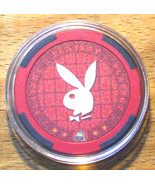 (1) Playboy Bunny Poker Chip Golf Ball Marker - Red - £6.81 GBP