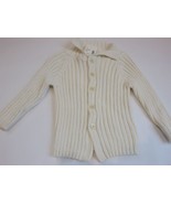 Saks fifth avenue Girls Knit Cardigan Sweater Cream 2 NWT $55 - $25.20
