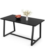 Large Dining Table with Heavy-duty Metal Frame and Anti-slip Foot Pads-B... - $214.95