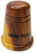 Wooden Thimble Cape Foul Weather Brown - £7.74 GBP