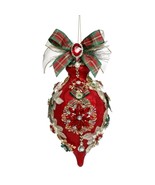 Mark Roberts Christmas 2024 King&#39;s Jewel Fancy Finial Ornament 8&quot; Red Fr... - $172.74 CAD
