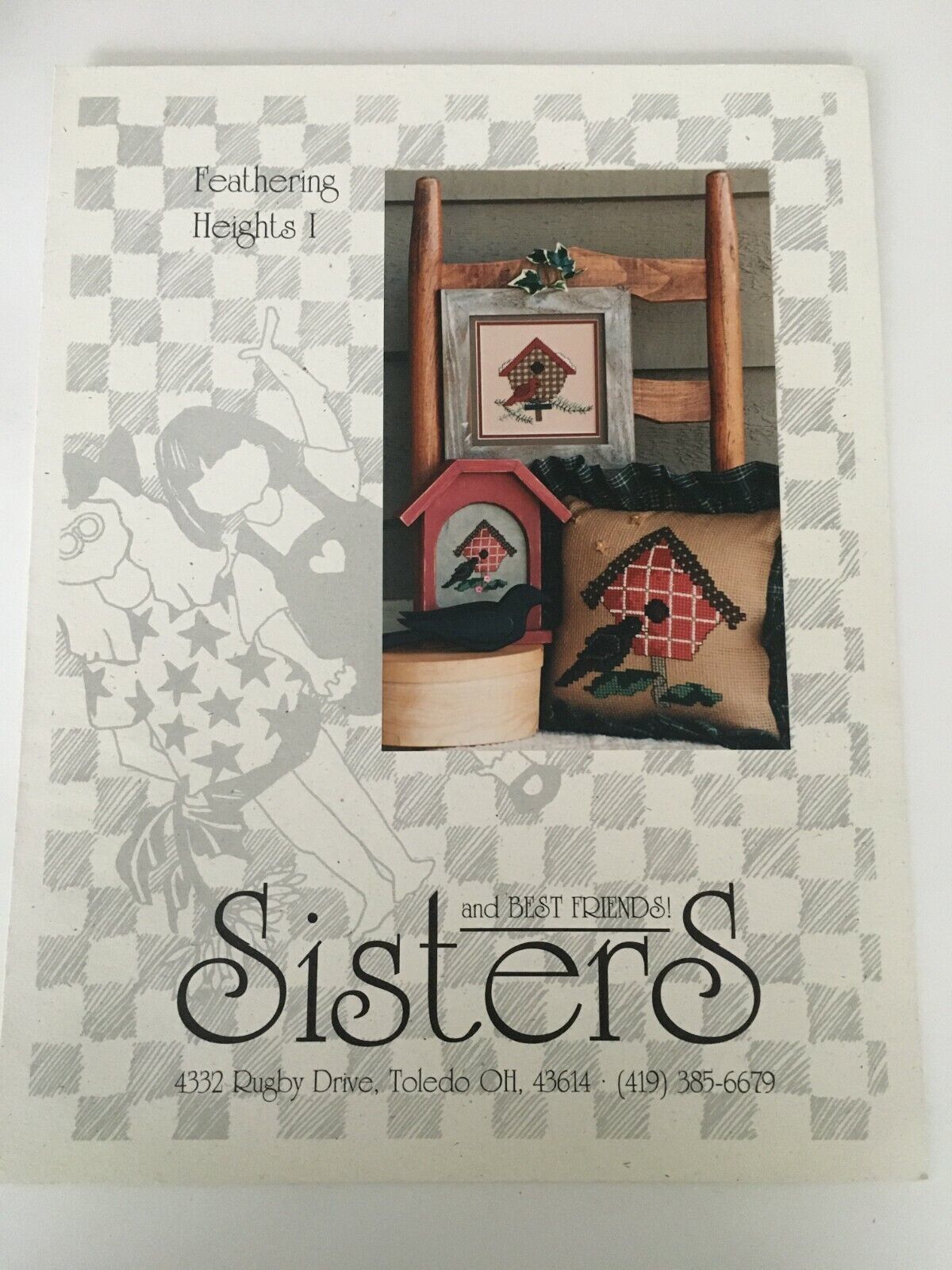 Feathering Heights I Sisters and Best Friends Birdhouse Counted Cross Stitch  - $2.99