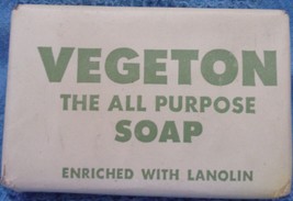 Vintage Vegeton The All Purpose Small Bar Soap New - $3.99