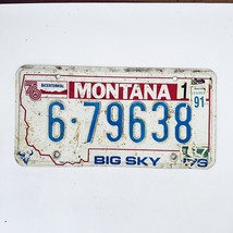 1991 Montana Gallatin County Bicentennial Passenger License Plate 6-79638 - £14.78 GBP